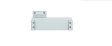 SUPORTE METALICO P/PORTA DE VIDRO MH 103 A PRATA 4678150 - INTELBRAS (SC)