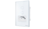 Tomada com Interruptor Inteligente Wi-Fi (2 teclas) ETS 2002