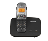 TELEFONE SEM FIO P/ 2 TRONCOS TS 5150 PRETO 4125150 - INTELBRAS (SC)
