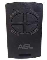 CONTROLE AGL KEY 433MHZ PRETO/PRETO - AGL