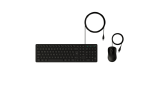 (P) COMBO TECLADO E MOUSE CCI20 -COM FIO PRETO 4294100 (SC) - INTELBRAS
